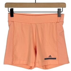 Adidas by Stella McCartney Running Short Small Elastic Waist Pull On Mesh Orange